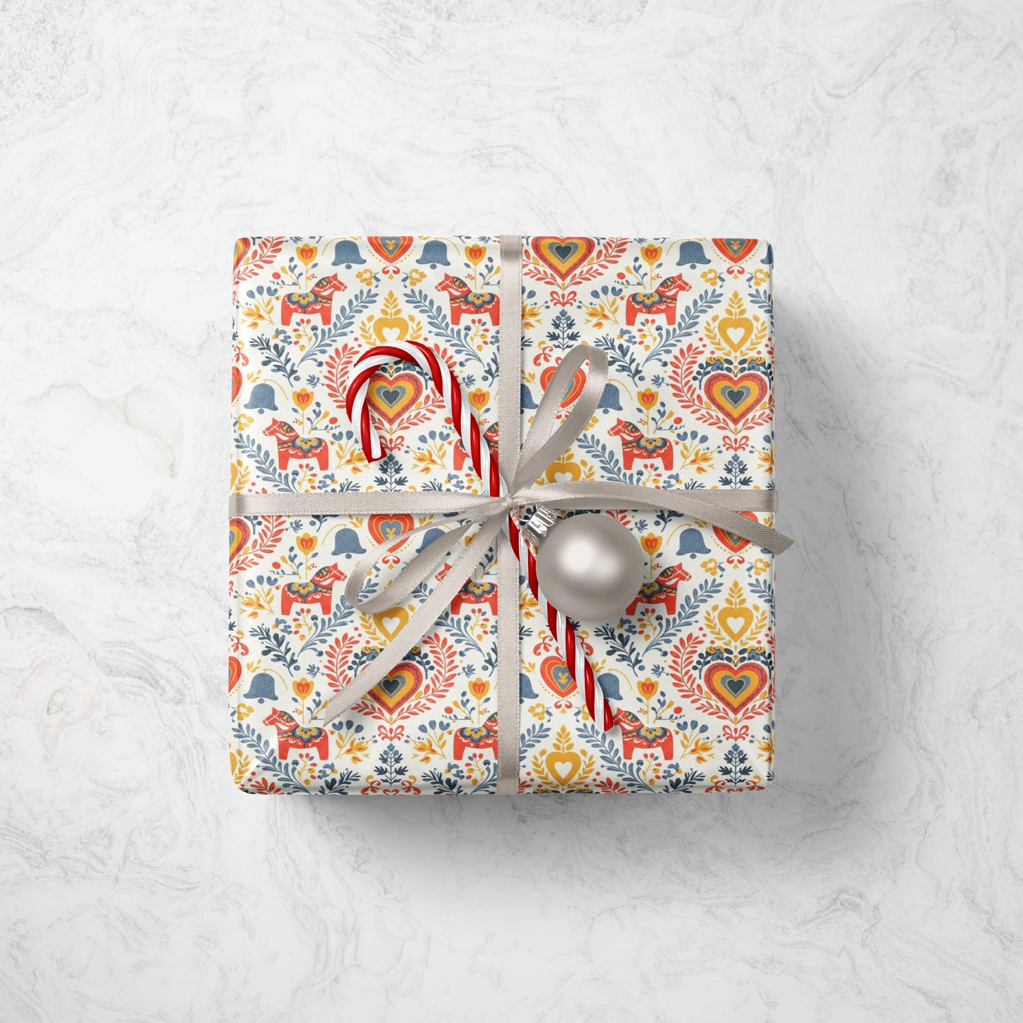 Dala Horse Wrapping Paper