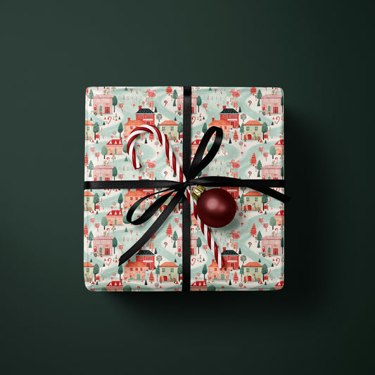 Candy Cane Lane Wrapping Paper