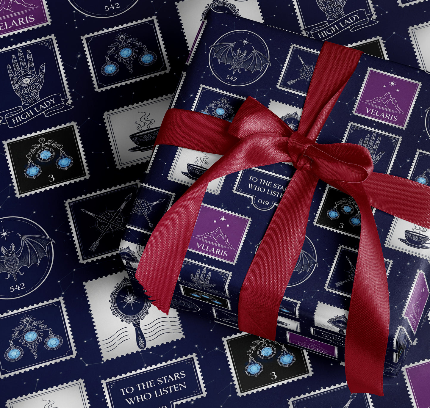 Luxury ACOTAR Velaris Wrapping Paper - MagicMerchEmporium