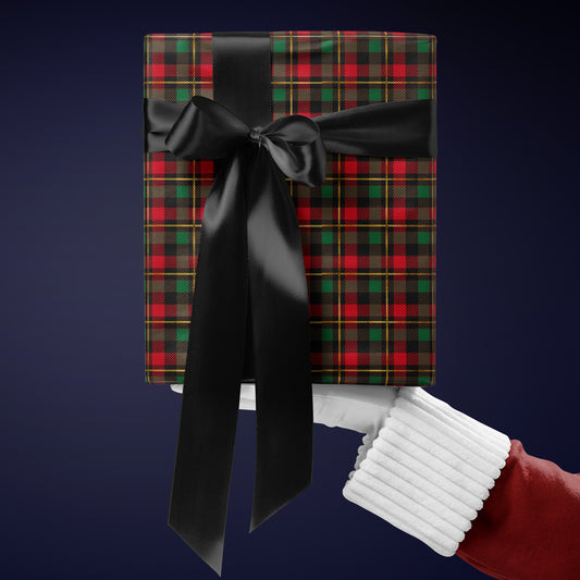 Traditional Christmas Plaid Wrapping Paper