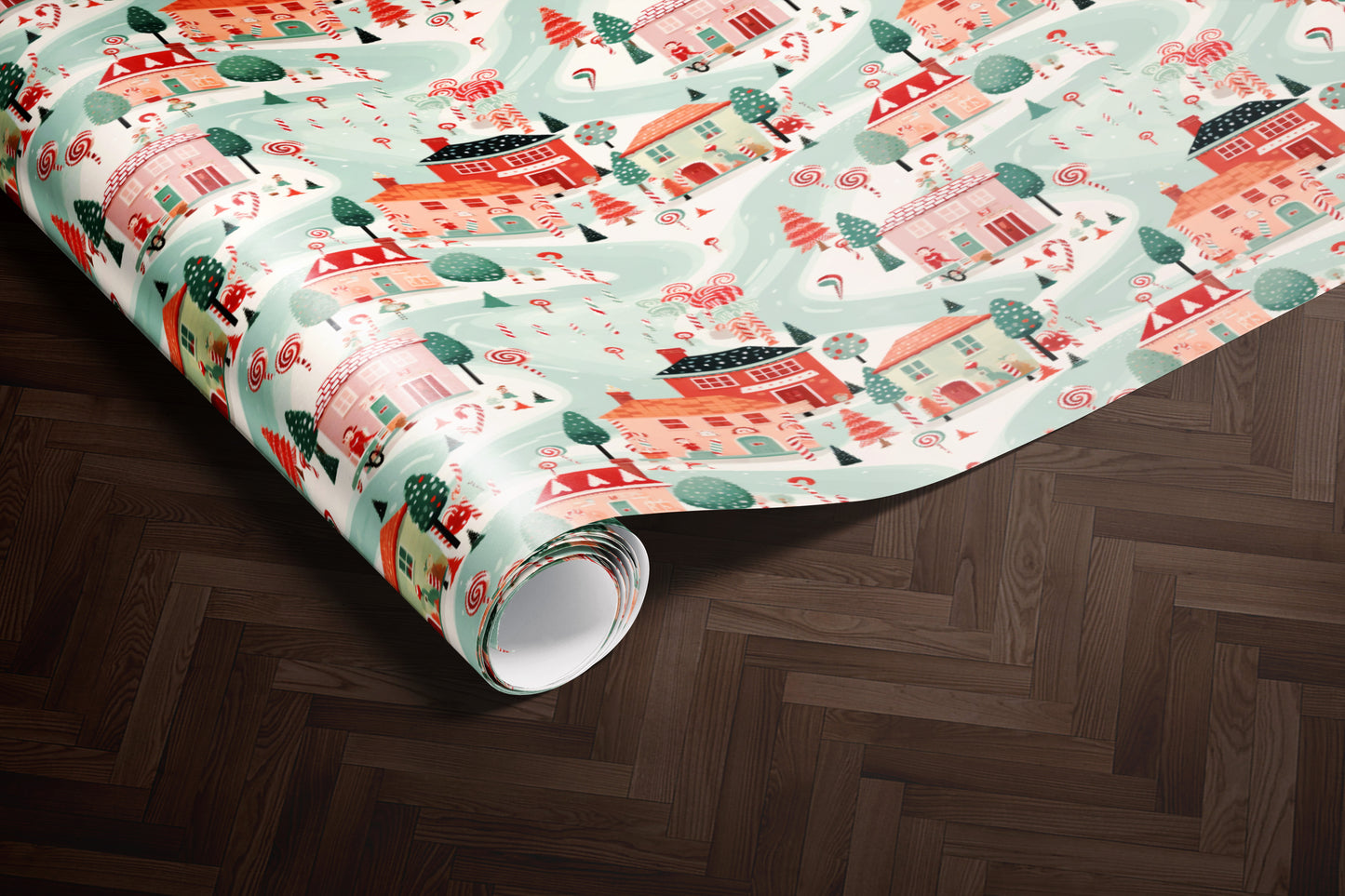 Candy Cane Lane Wrapping Paper