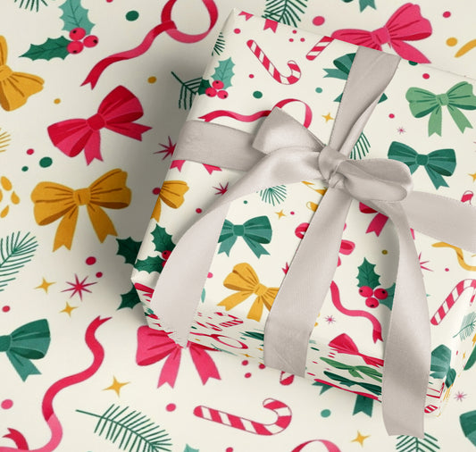 Colorful Holiday Wrapping Paper