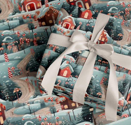 Christmas Gingerbread House Wrapping Paper