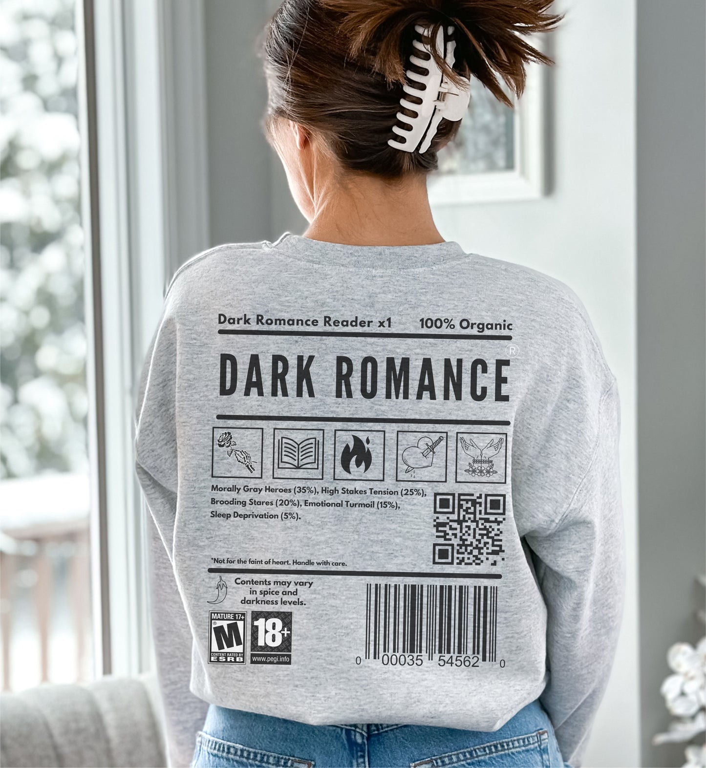 DARK ROMANCE READER Sweatshirt