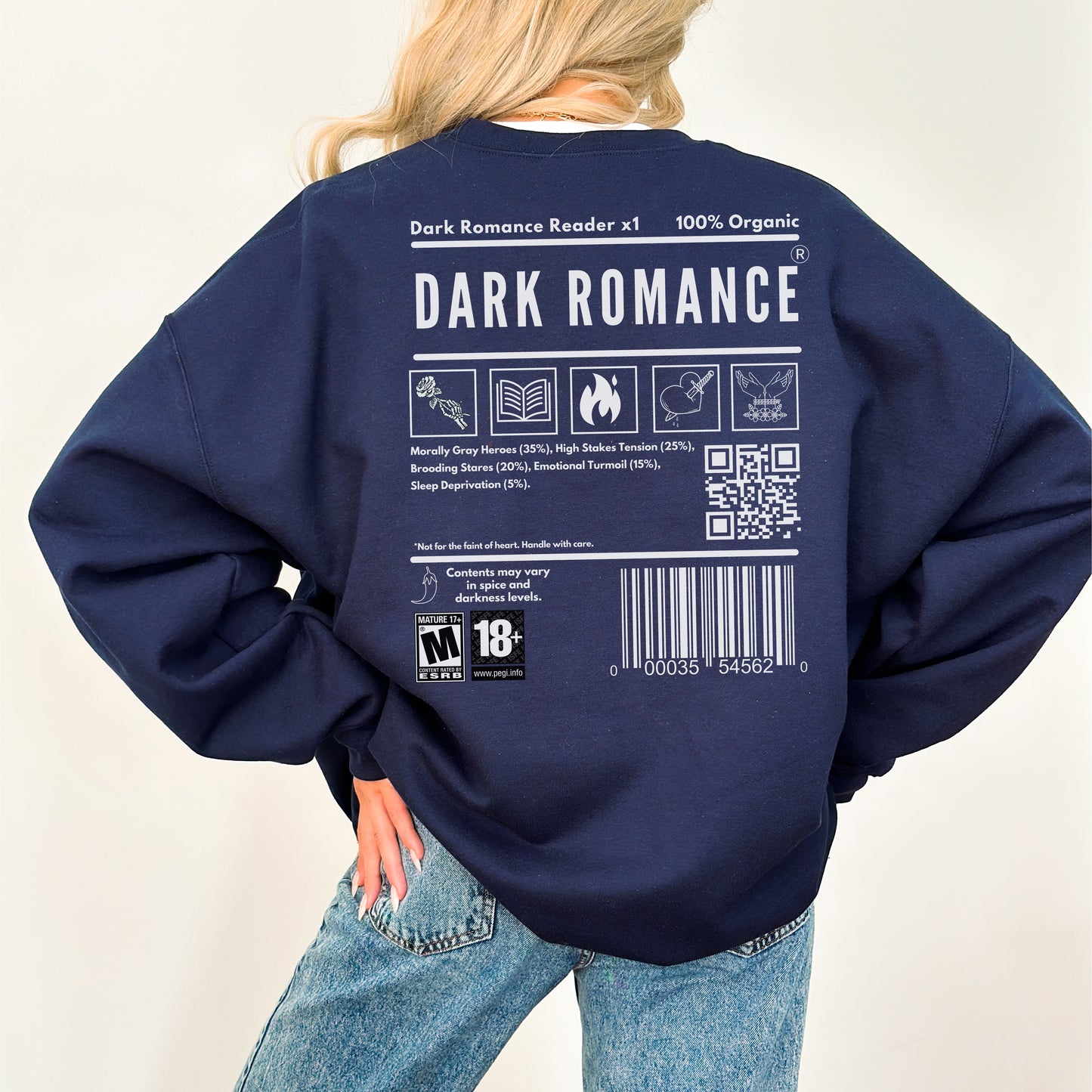 DARK ROMANCE READER Sweatshirt