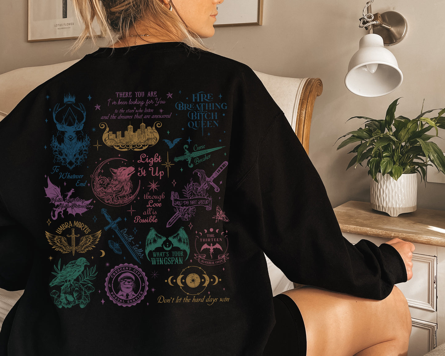 π Sarah J. Maas Universe Sweatshirt - Velaris, Terrasen, and Lunathion Edition π