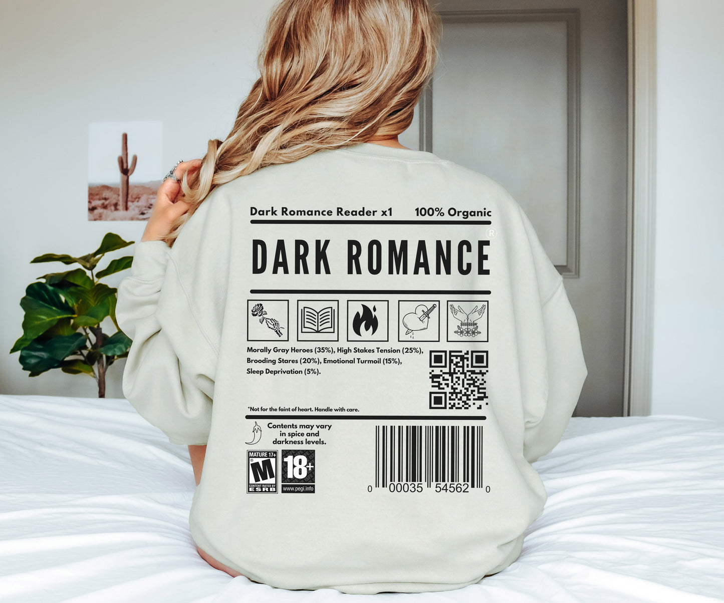 DARK ROMANCE READER Sweatshirt