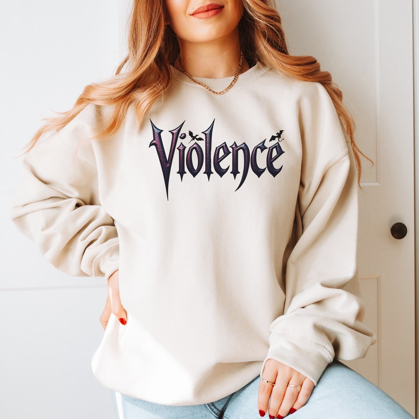 "Violence" Graphic Sweatshirt