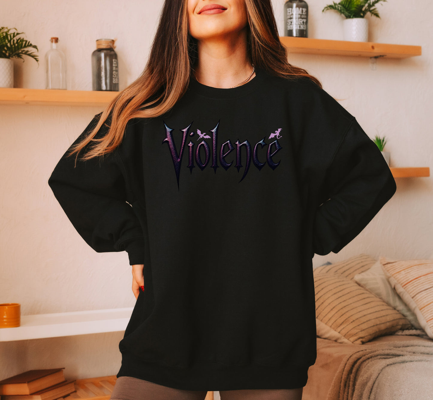 "Violence" Graphic Sweatshirt