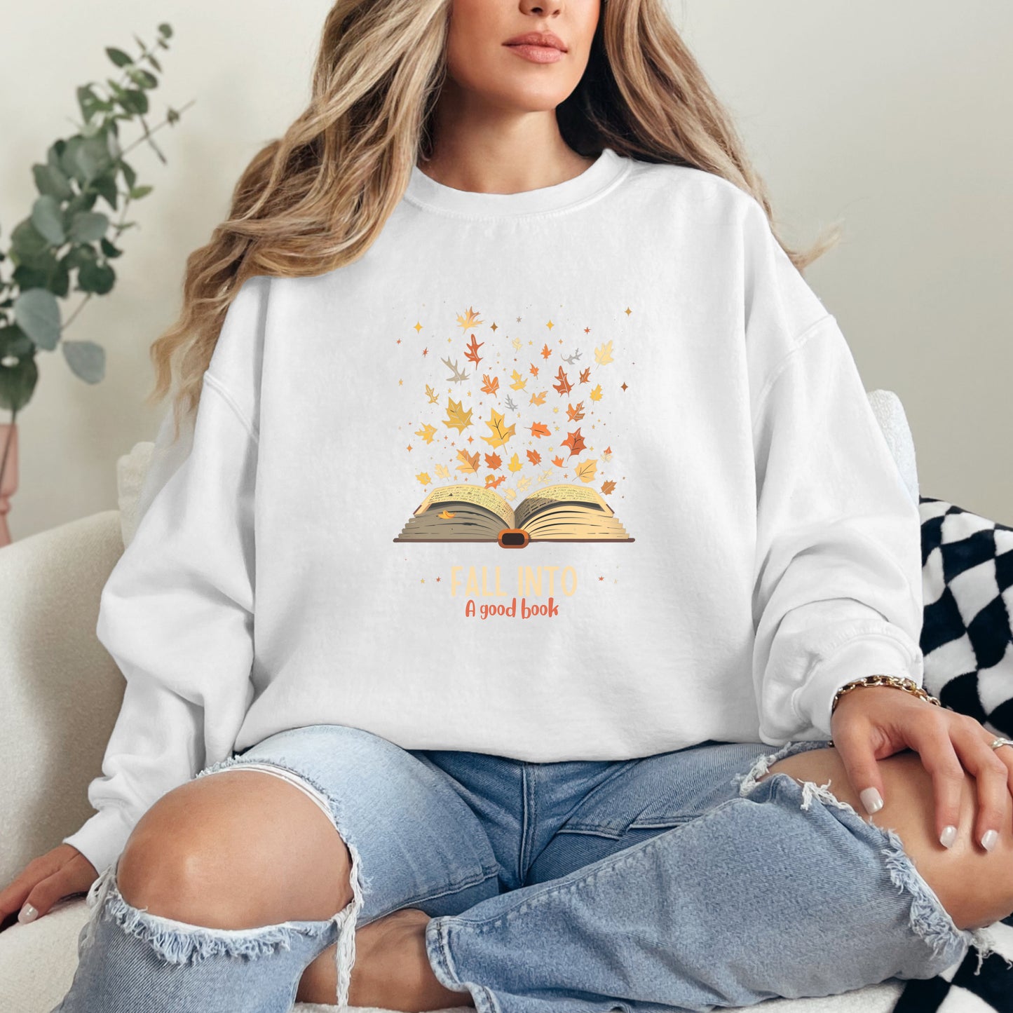 π Fall Into A Good Book Sweatshirt