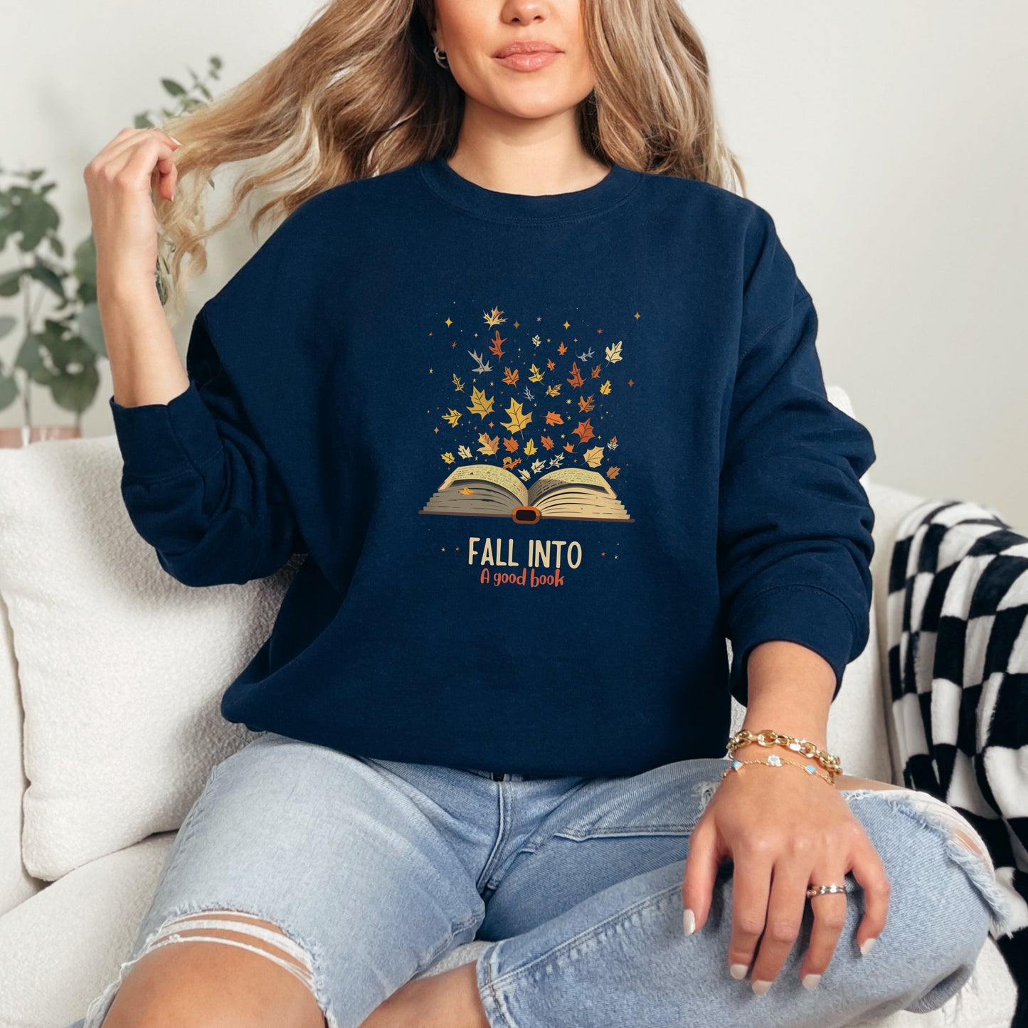 π Fall Into A Good Book Sweatshirt