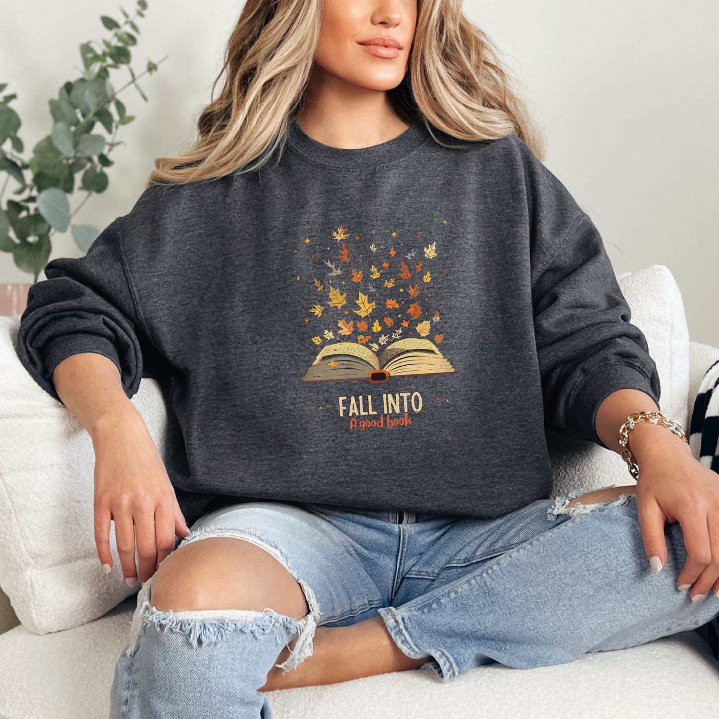 π Fall Into A Good Book Sweatshirt