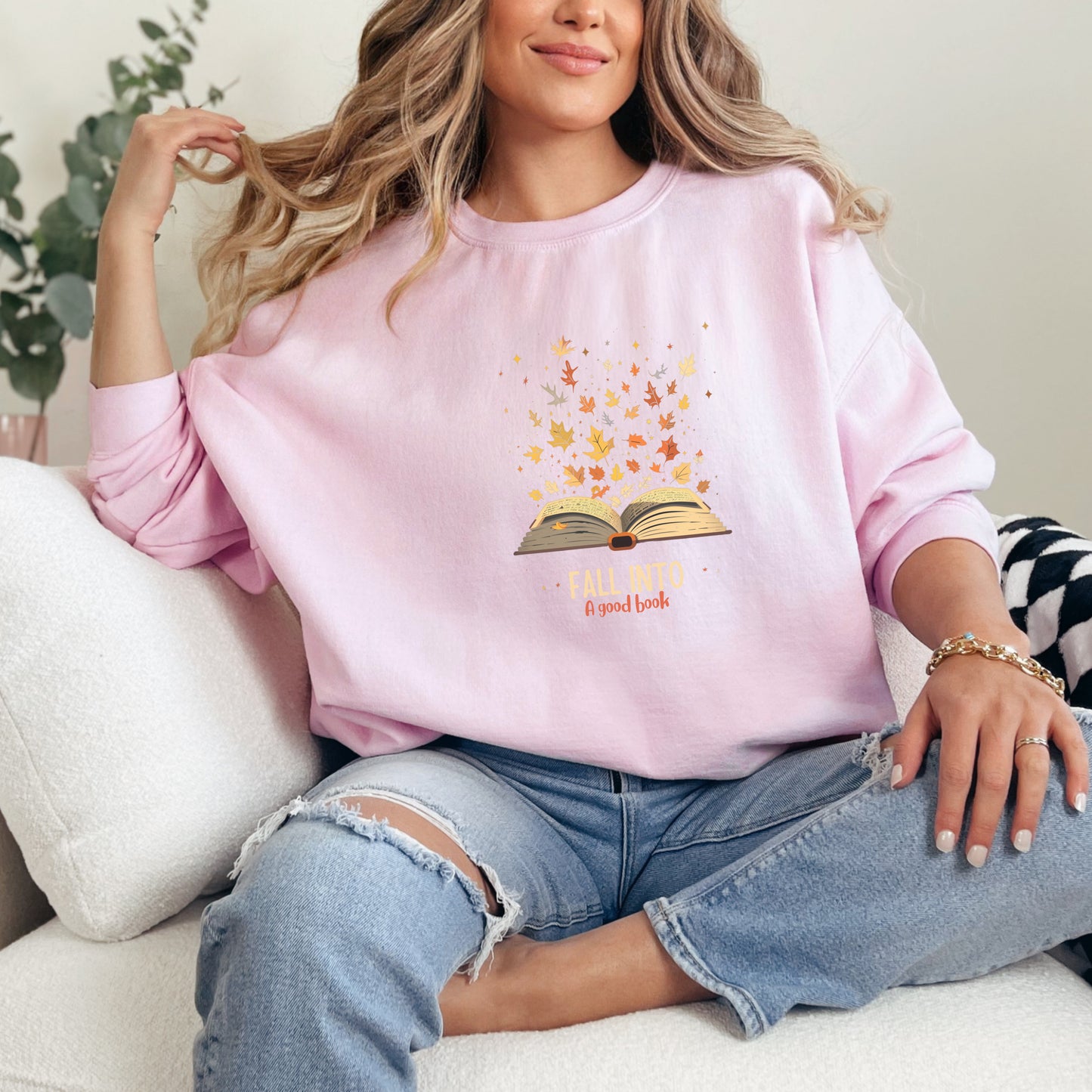π Fall Into A Good Book Sweatshirt