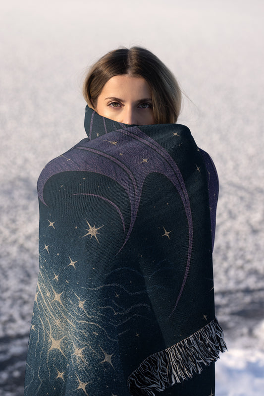 Starfall Night Court Woven Blanket