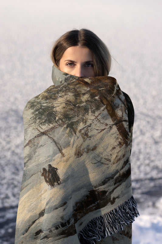 Medieval Castle Woven Throw Blanket – - MagicMerchEmporium