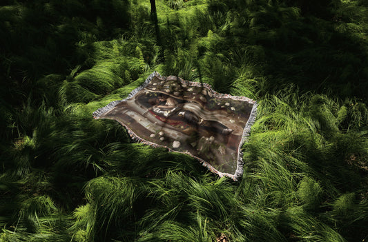 Light Academia Jacquard Woven Throw Blanket - MagicMerchEmporium