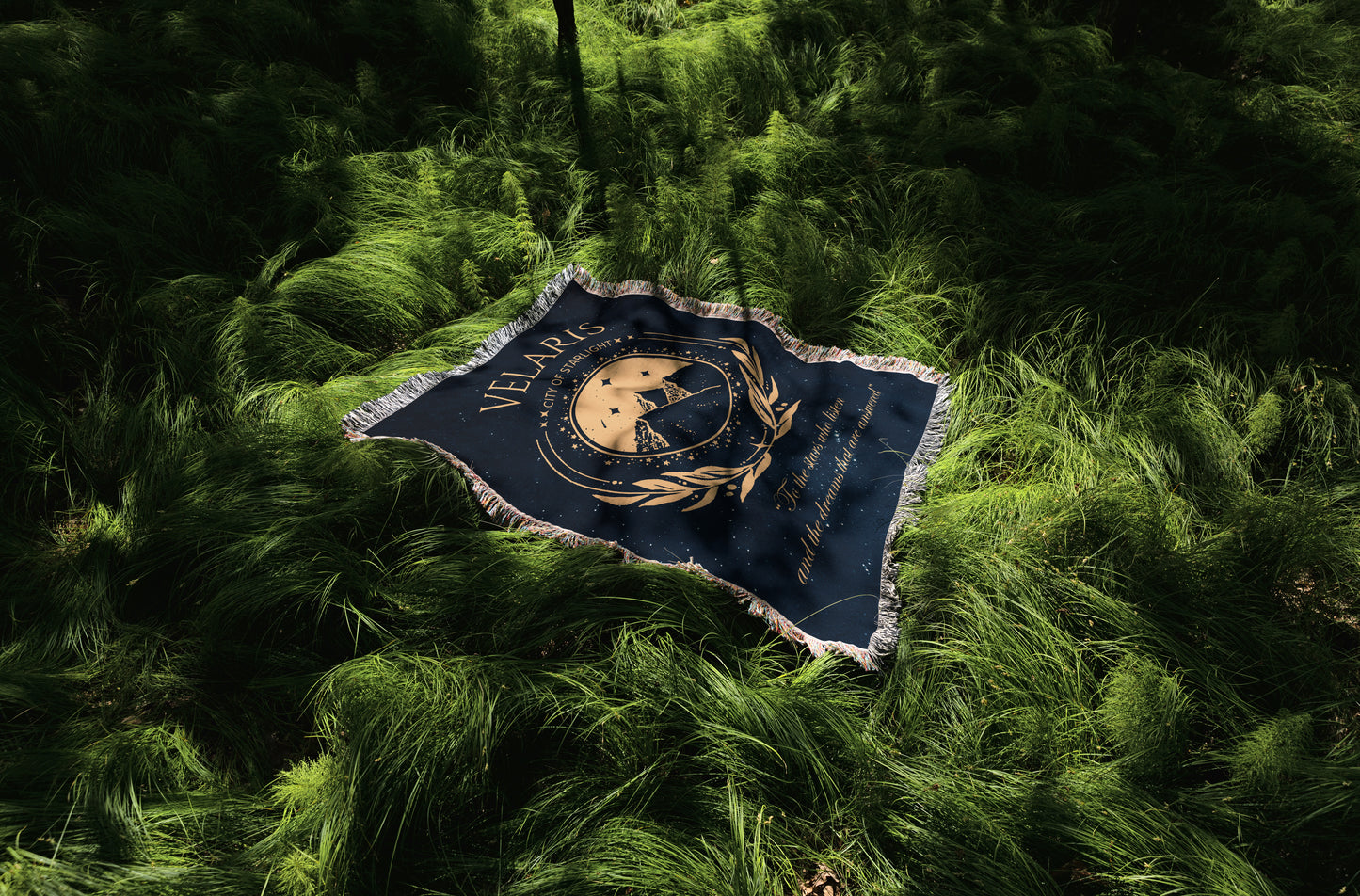 Velaris Starry Night Woven Throw Blanket