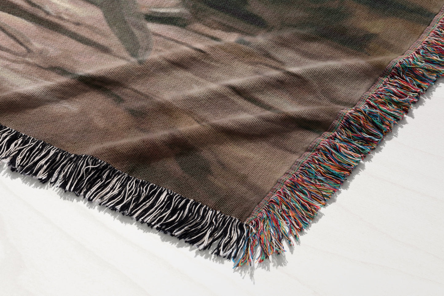 The Contemplative Knight Woven Throw Blanket