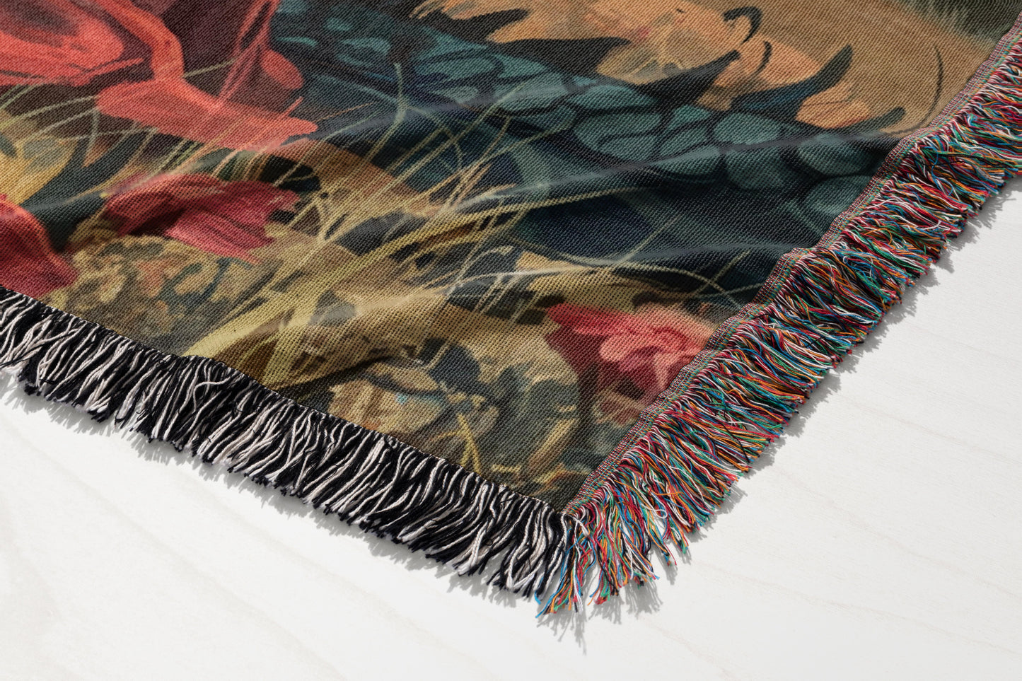 Manon Blackbeak in a Field Woven Throw Blanket