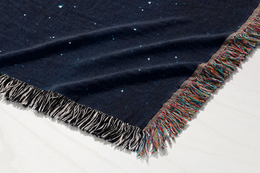 To the Stars and Dreams Fulfilled Woven Throw Blanket