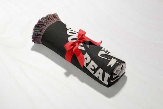 "Anti-Social Book Reading Babe" Woven Throw Blanket - MagicMerchEmporium