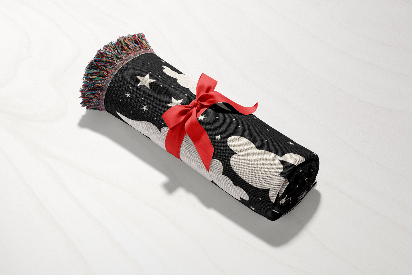 Mystical Moon & Bats Woven Throw Blanket - MagicMerchEmporium