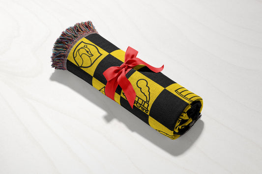 Honeybadger House Woven Throw Blanket - MagicMerchEmporium