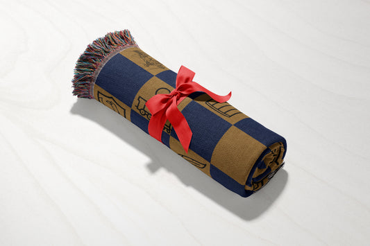 🦅 Raven House Woven Throw Blanket - MagicMerchEmporium