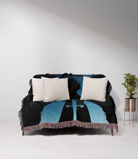 Aelin Galathynius Silhuett Woven Throw Blanket