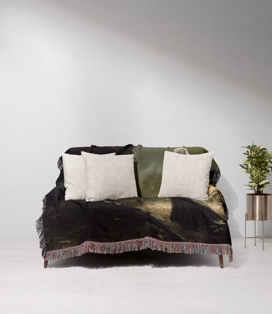 Manon Blackbeak Wyvern Woven Throw Blanket - MagicMerchEmporium