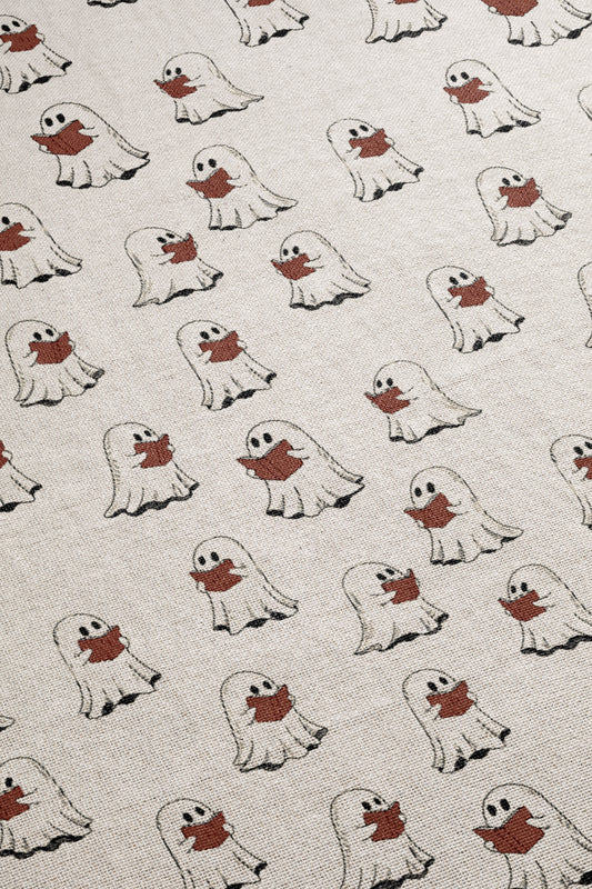 Cute Ghost Pattern Woven Throw Blanket