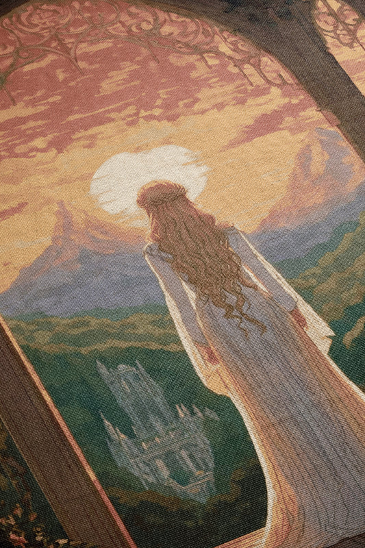 Throne of Glass Scenic Woven Throw Blanket - MagicMerchEmporium