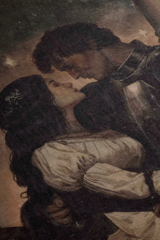 Gothic Romance Woven Blanket Woven Throw Blanket - MagicMerchEmporium