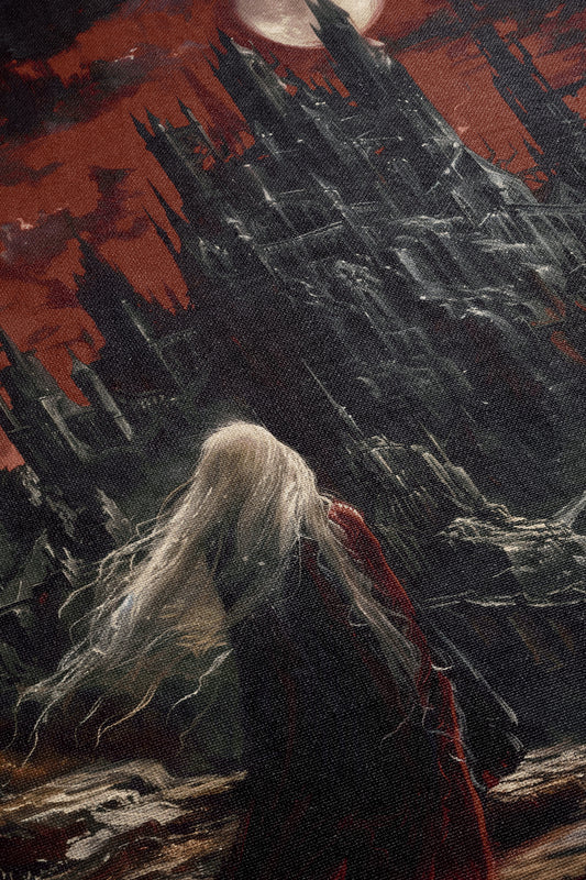 Blood Moon Woven Throw Blanket - MagicMerchEmporium