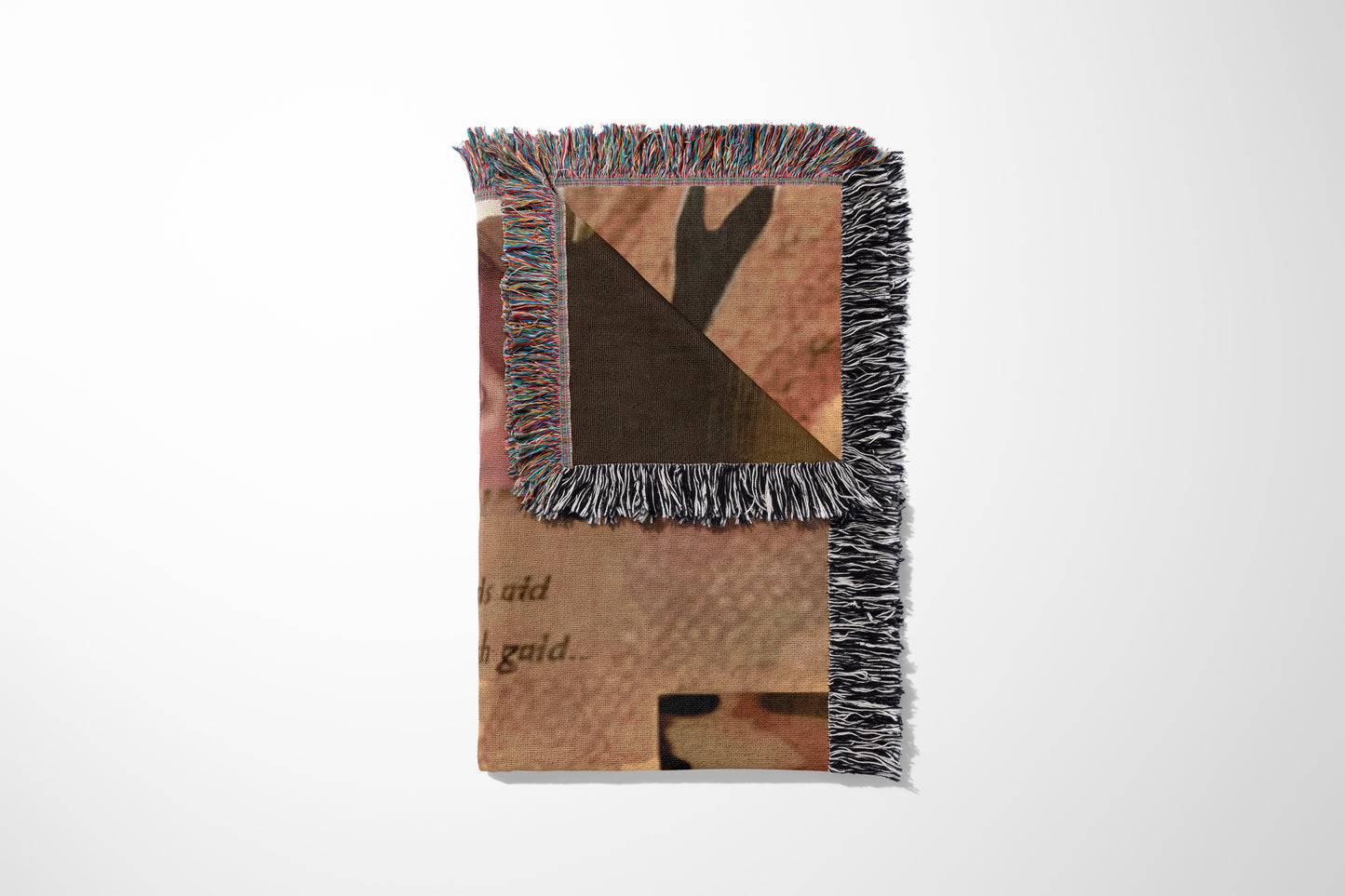 "Dreamer’s Collage" Woven Throw Blanket - MagicMerchEmporium