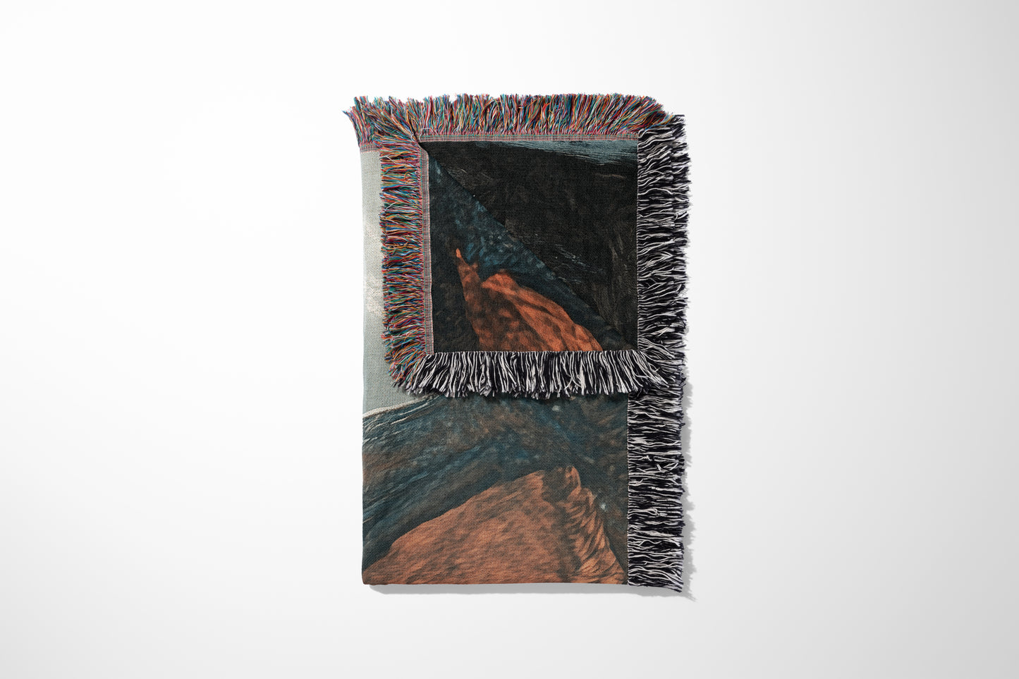 Dragon vs Knight Woven Throw Blanket