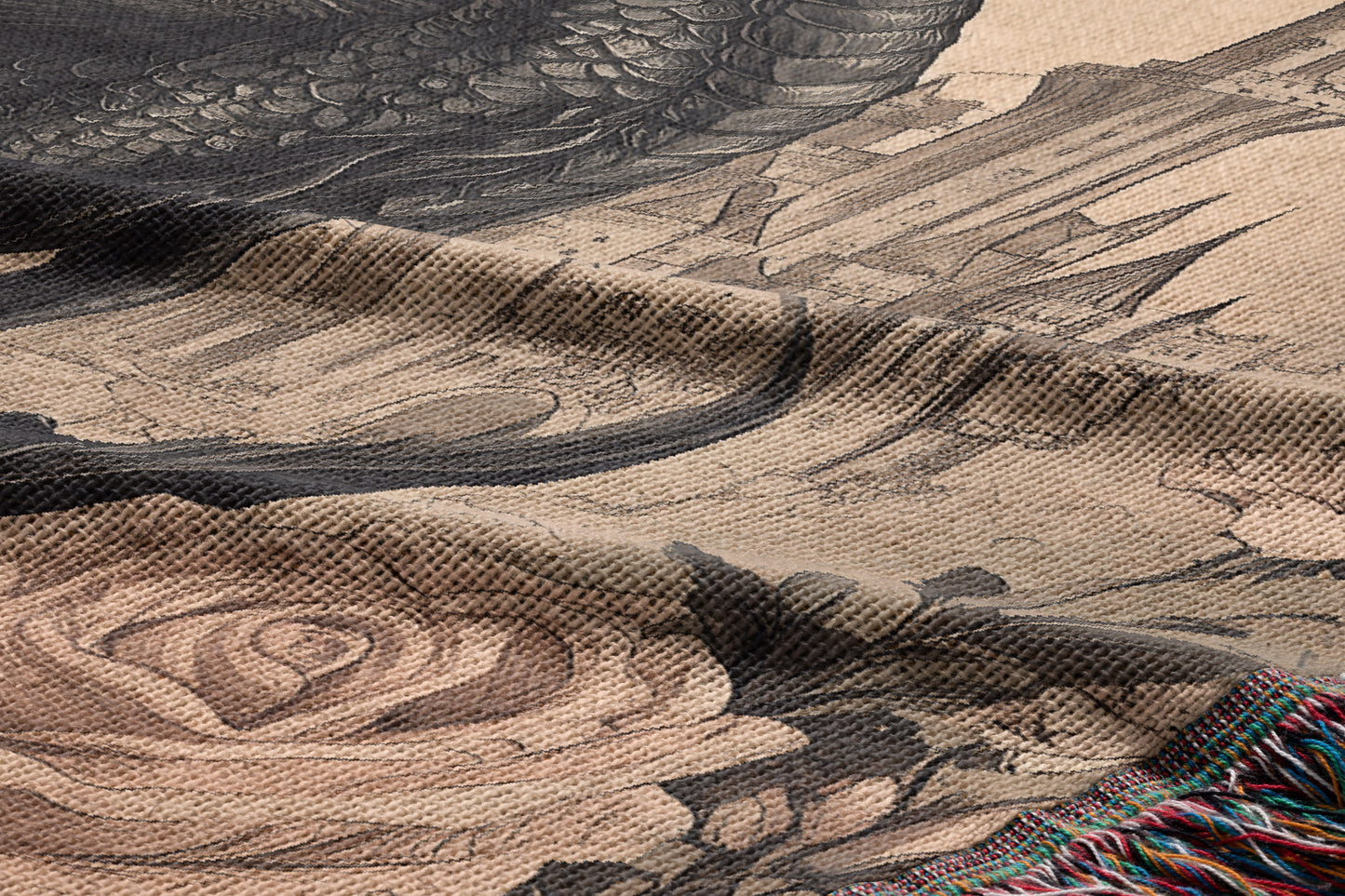 Enchanted Dragon Woven Throw Blanket