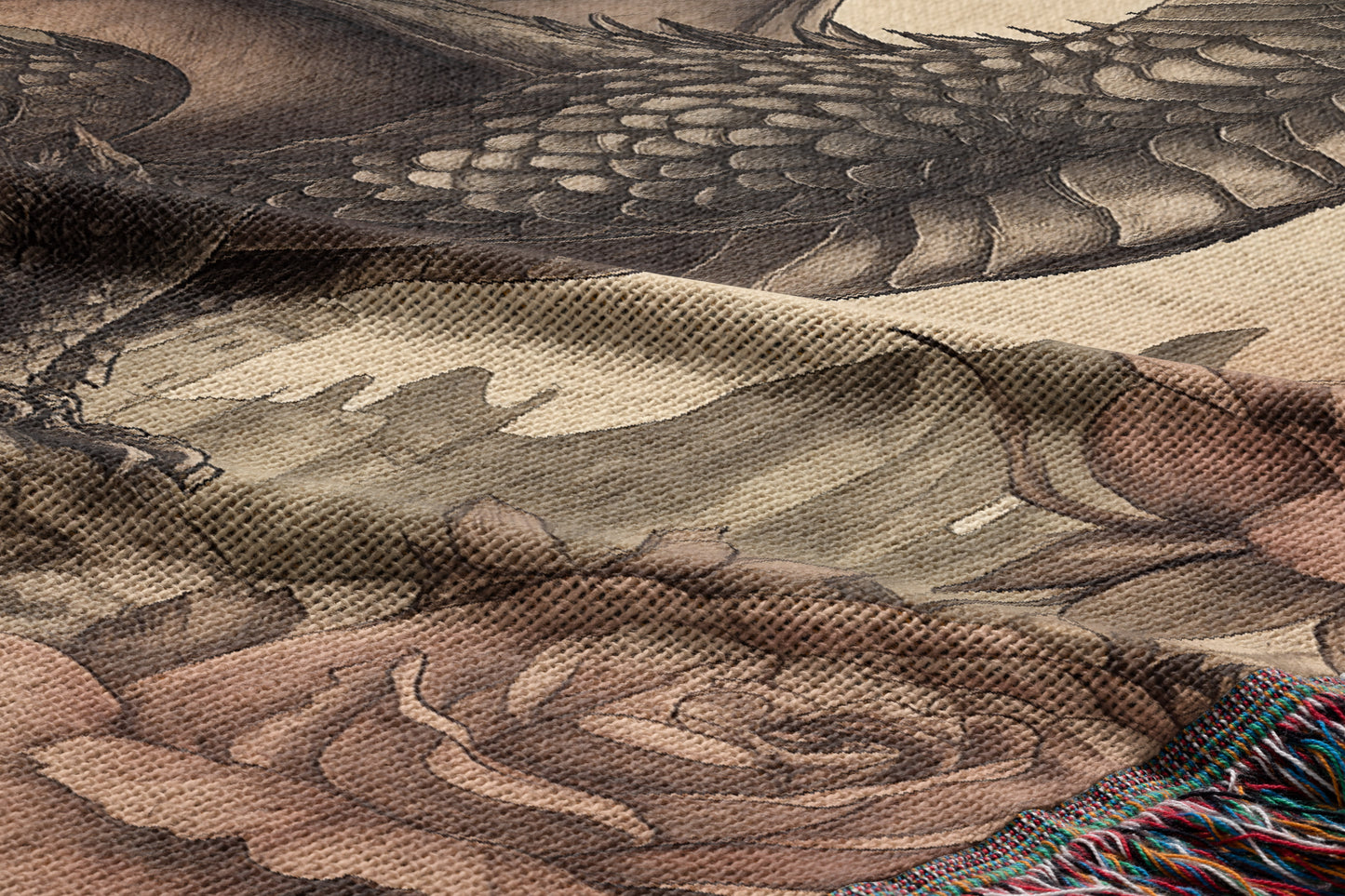 Mythical Dragon Woven Throw Blanket