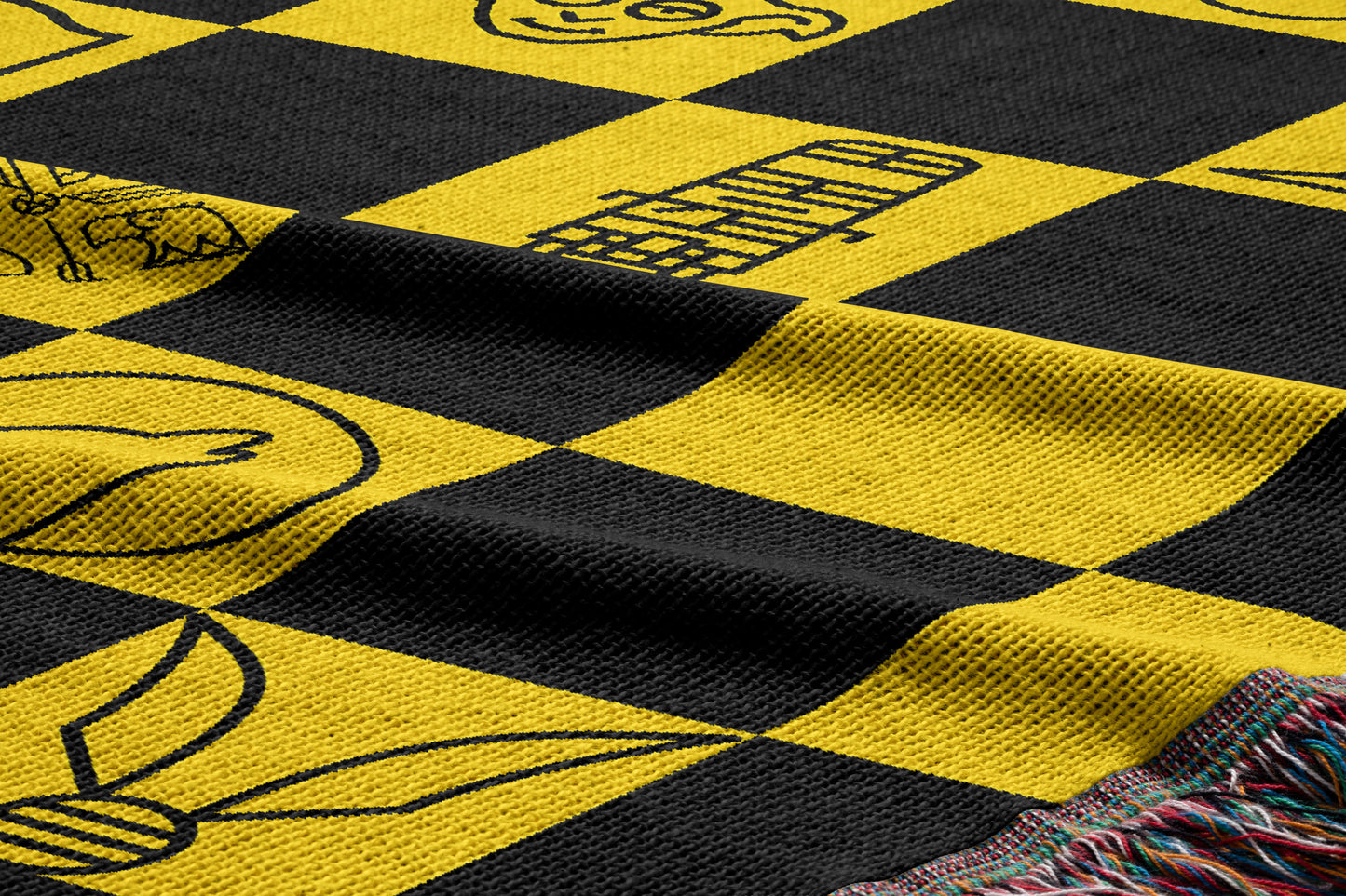 Honeybadger House Woven Throw Blanket - MagicMerchEmporium