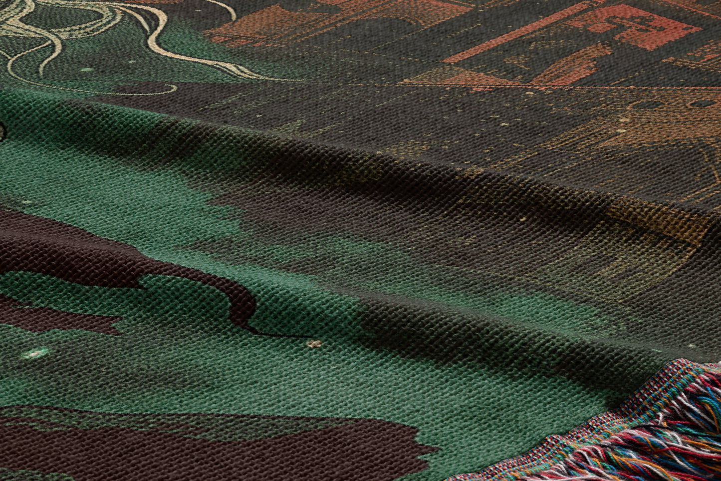 Gothic Castle Woven Throw Blanket