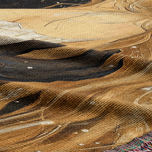 Feyre and Rhysand Night Court Woven Throw Blanket