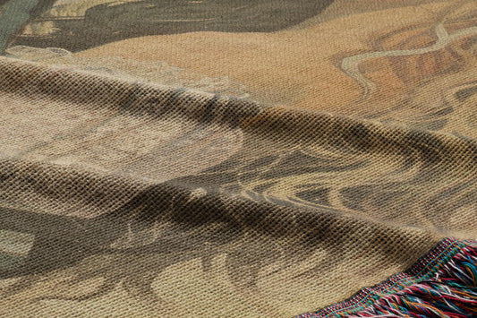 Medieval Light Love Woven Throw Blanket - MagicMerchEmporium