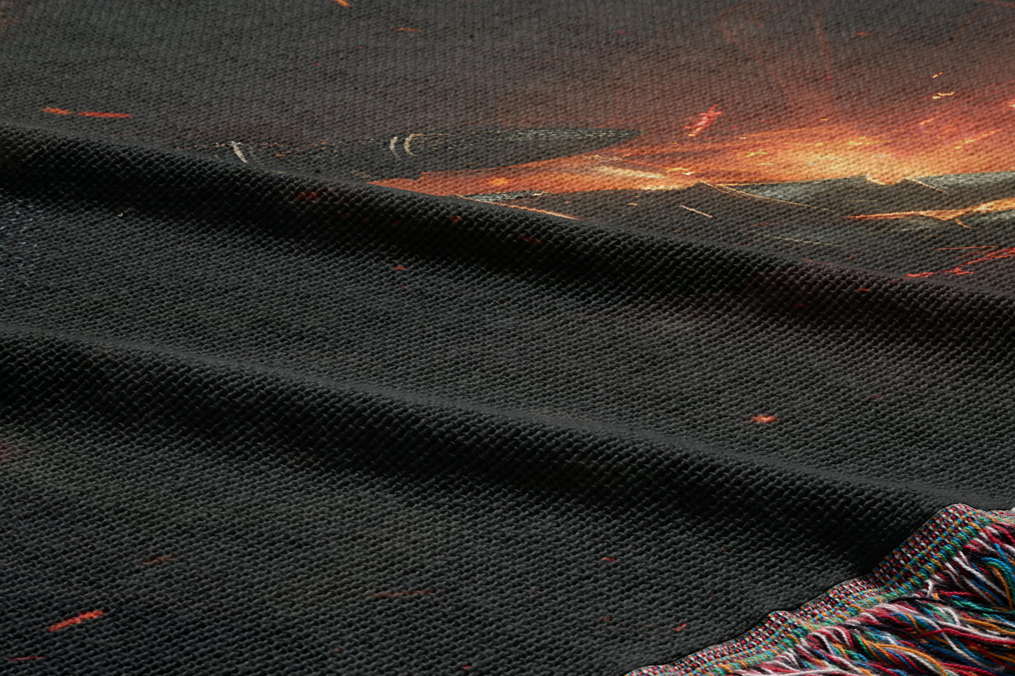 Dark Academia & DnD Woven Throw Blanket
