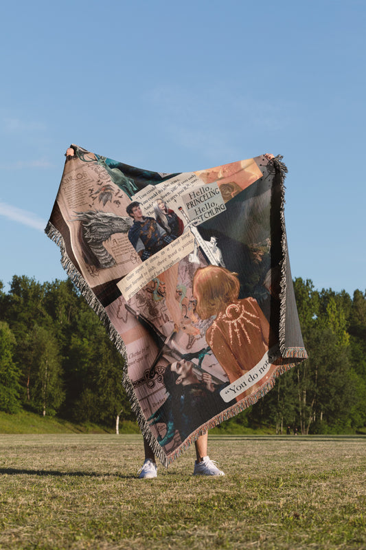 "To Whatever End" Woven Throw Blanket - MagicMerchEmporium