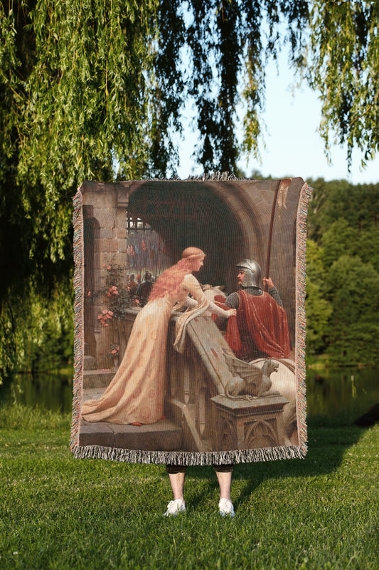 Edmund Blair Leighton Art Throw