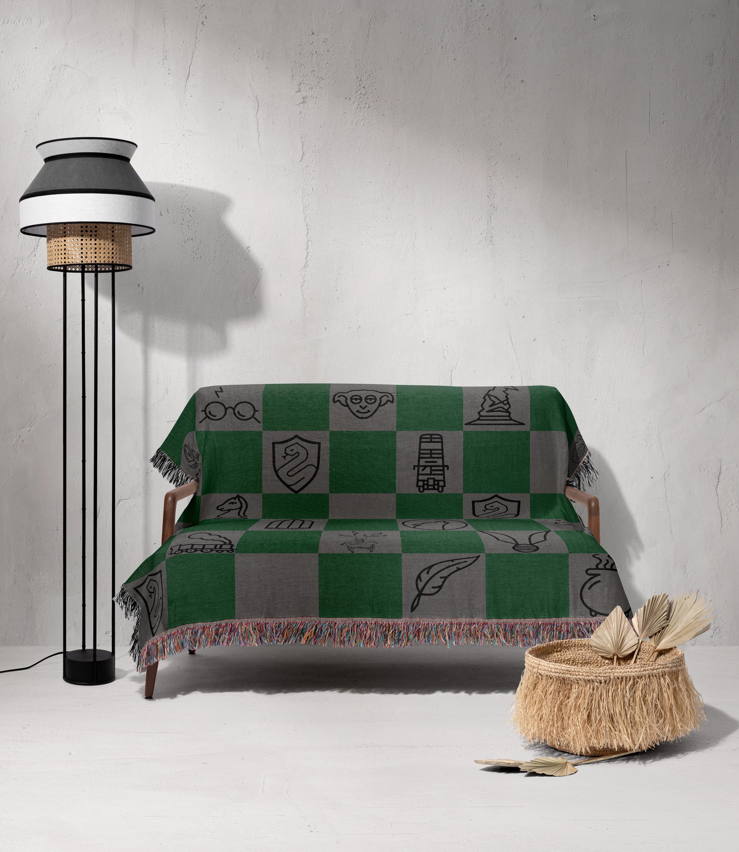 ๐ Serpent House Woven Throw Blanket - MagicMerchEmporium