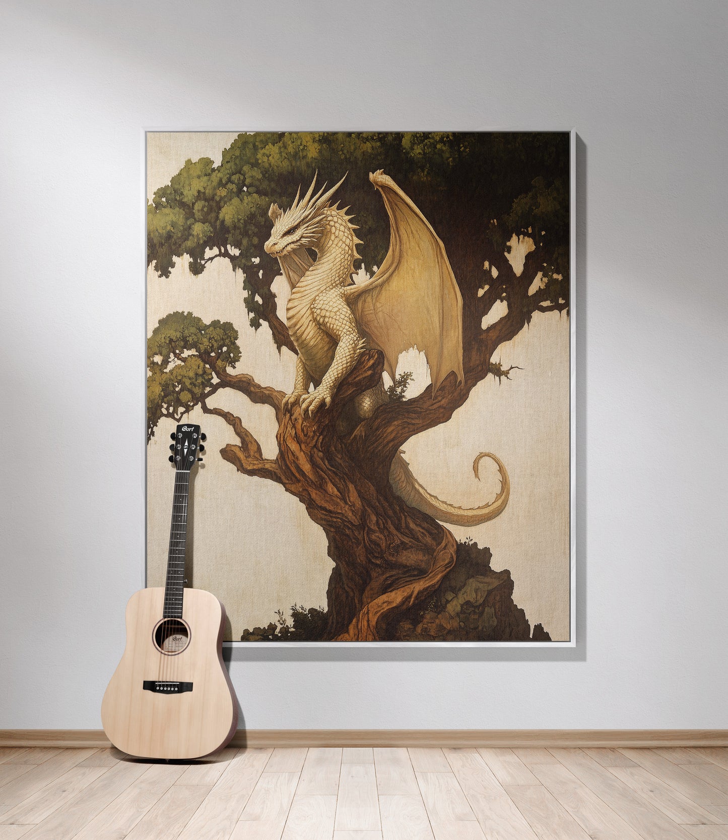 Mystical Dragon Woodland Woven Throw Blanket