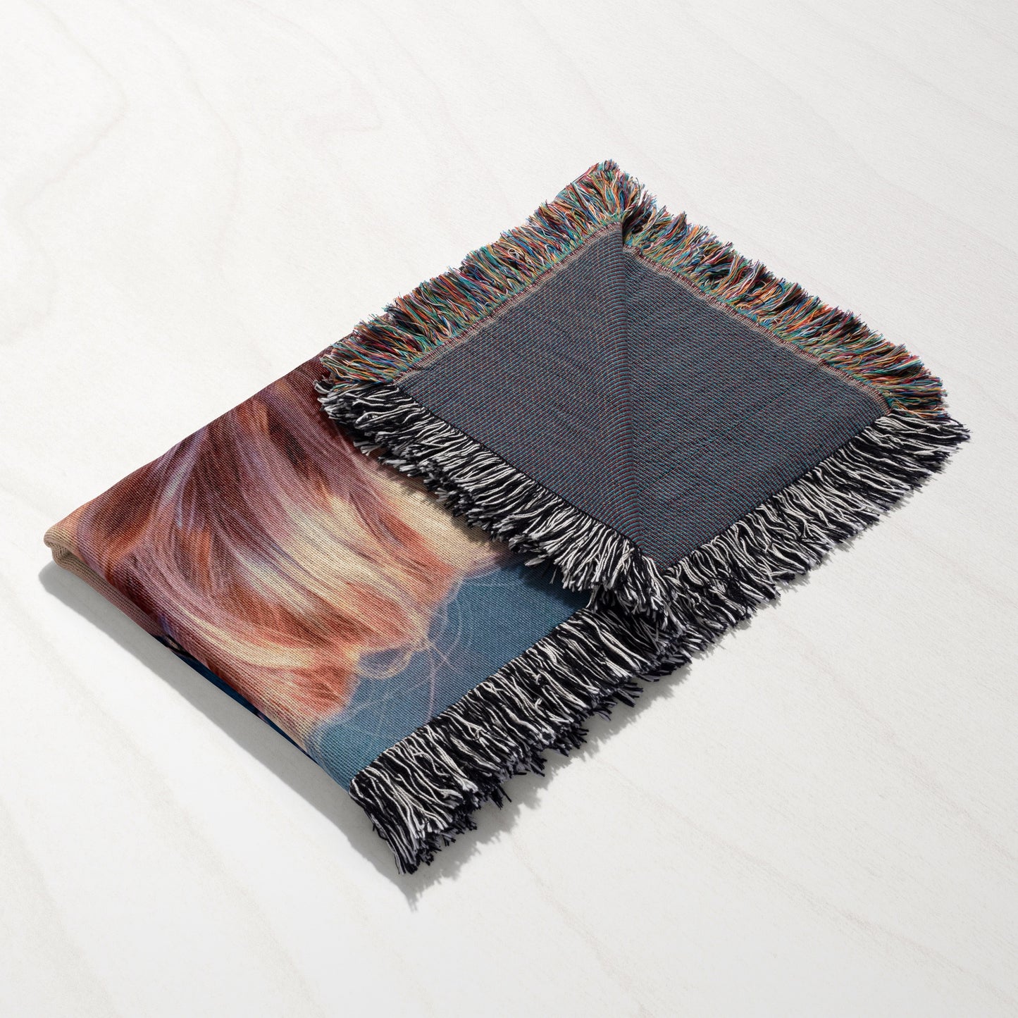 ππ₯ Fourth Wing Inspired Woven Throw Blanket - Dragon & Rider Fusion ππ