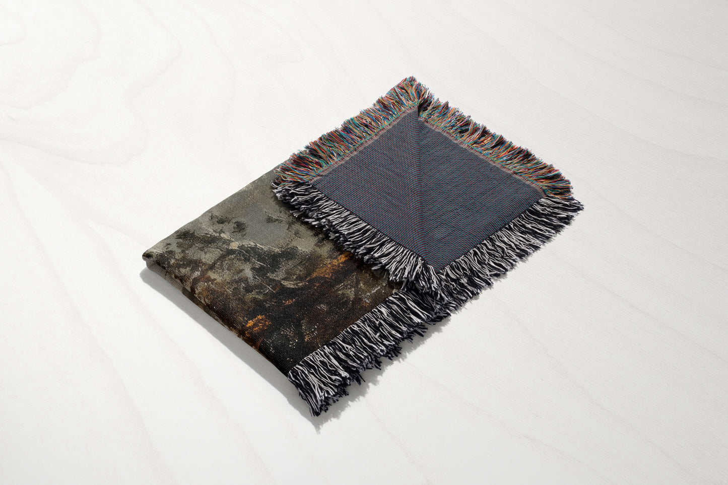 Medieval Castle Woven Throw Blanket –