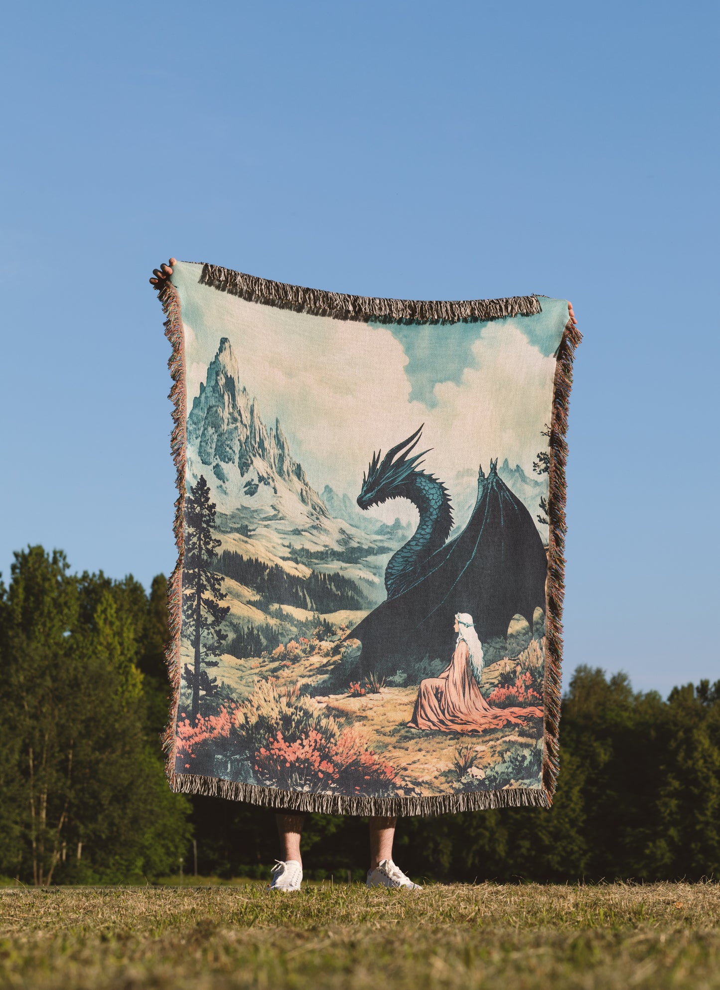 Manon Field Woven Throw Blanket